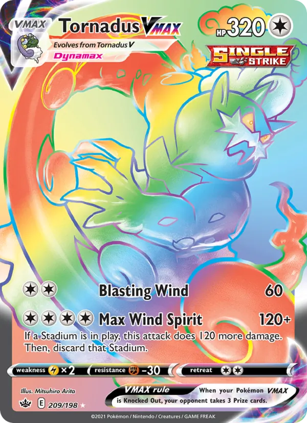 Tornadus VMAX — Chilling Reign 209/198