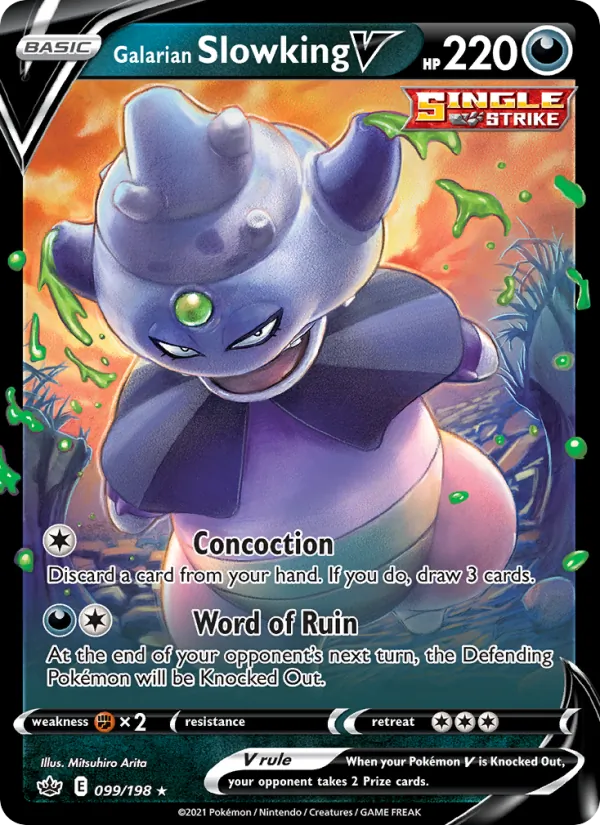 Galarian Slowking V — Chilling Reign 99/198