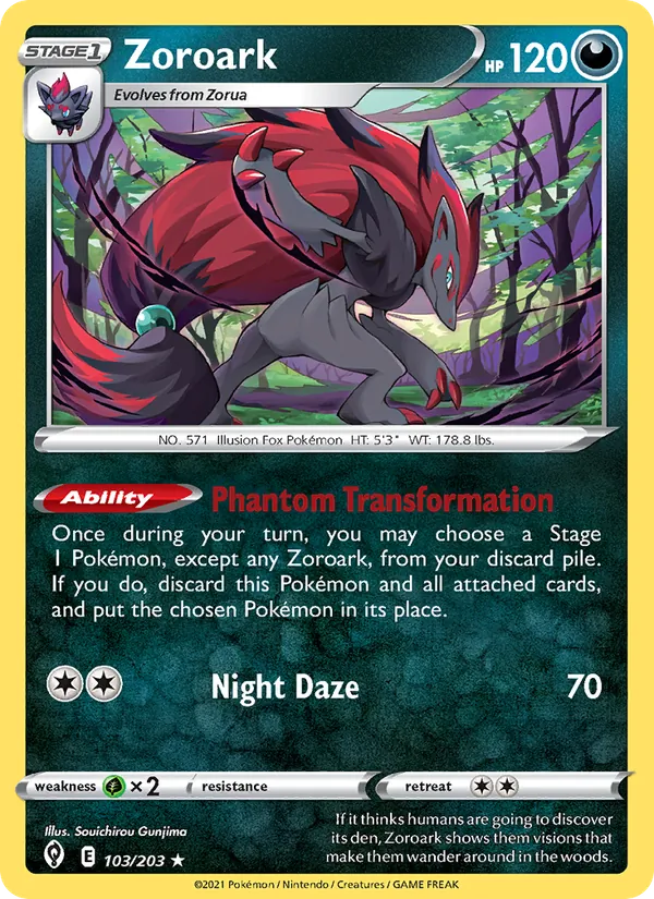 Zoroark — Evolving Skies 103/203