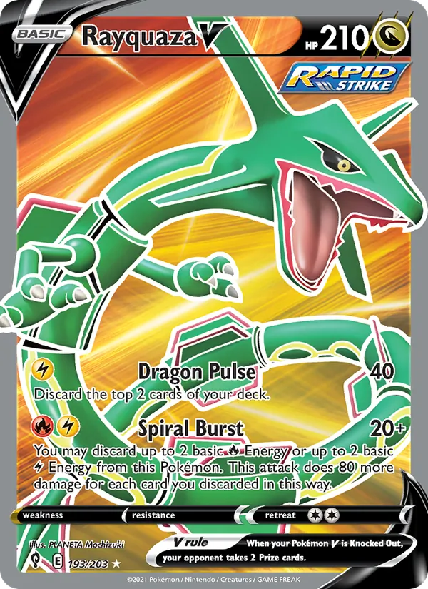 Rayquaza V — Evolving Skies 193/203