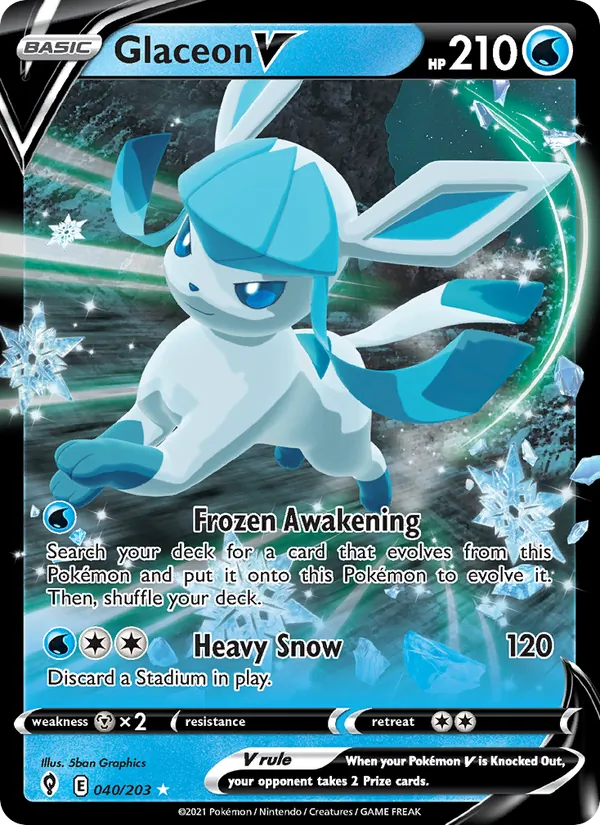 Glaceon V — Evolving Skies 40/203