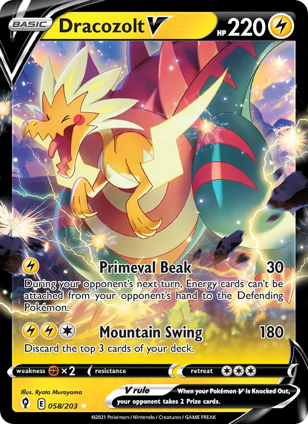 Dracozolt V — Evolving Skies 58/203