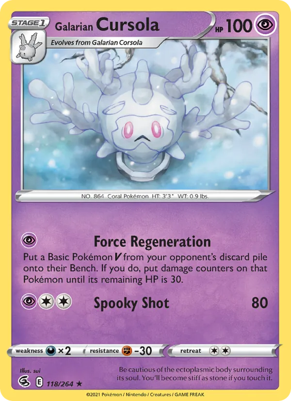Galarian Cursola — Fusion Strike 118/264