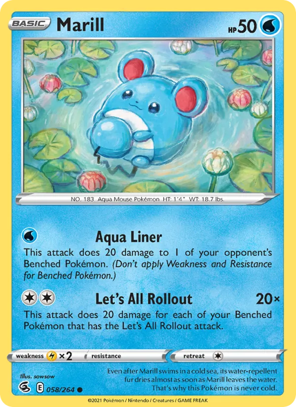 Marill — Fusion Strike 58/264