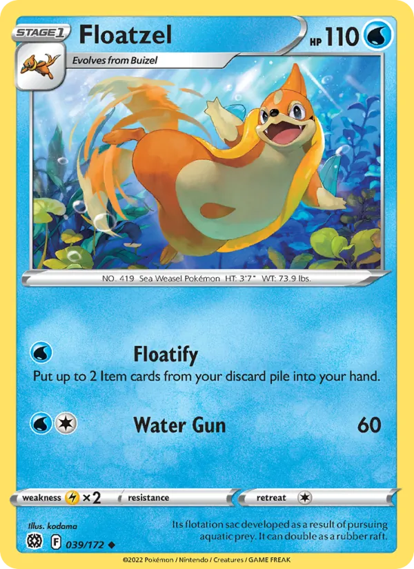 Floatzel — Brilliant Stars 039/172