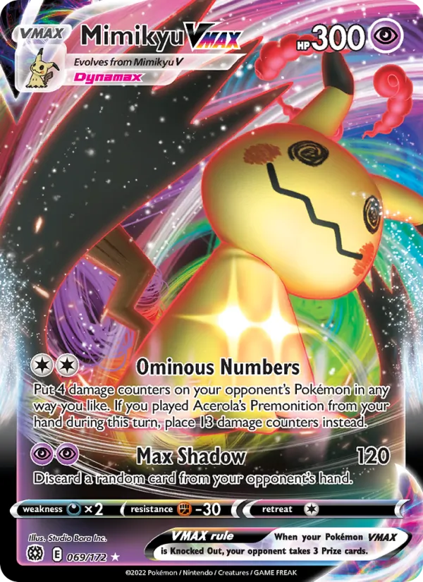 Mimikyu VMAX — Brilliant Stars 069/172