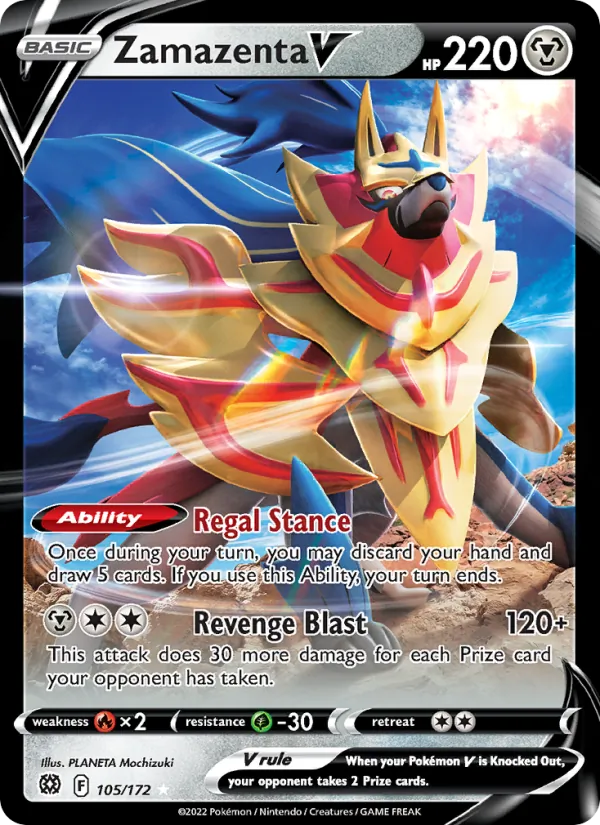 Zamazenta V — Brilliant Stars 105/172