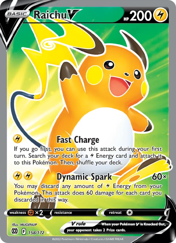 Raichu V — Stars Étincelantes 158/172