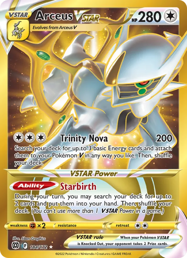 Arceus VSTAR — Brilliant Stars 184/172