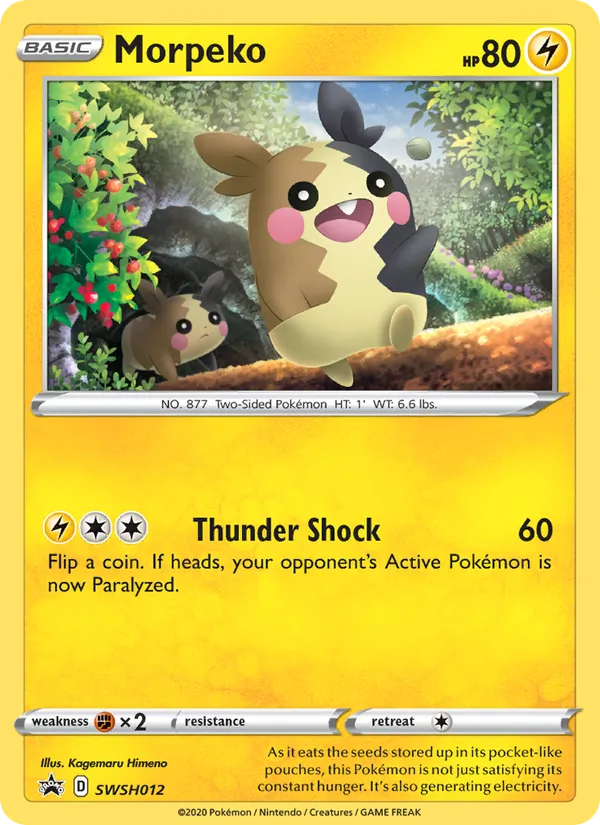Morpeko — SWSH Black Star Promos SWSH012/307