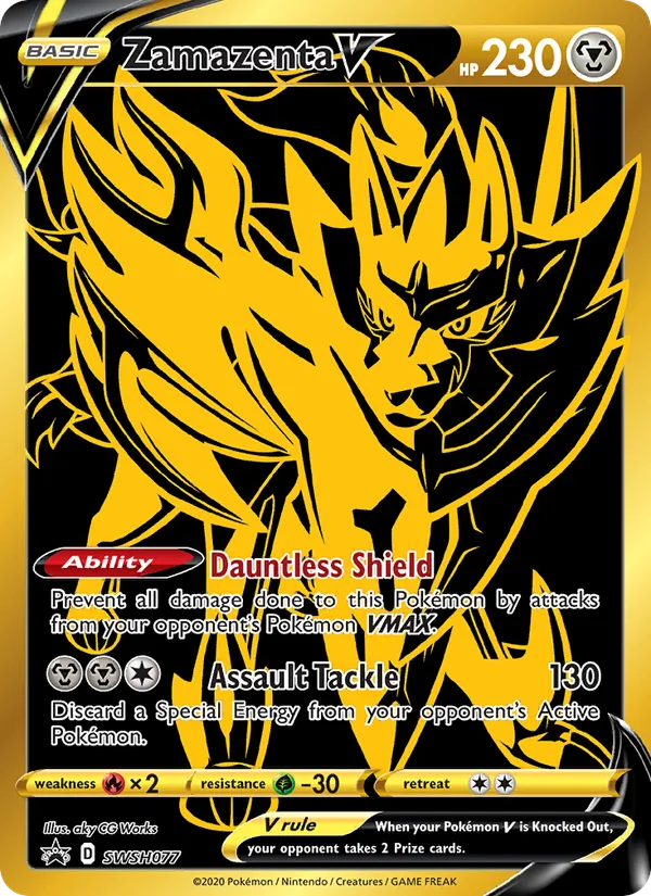 Zamazenta V — SWSH Black Star Promos SWSH077/307