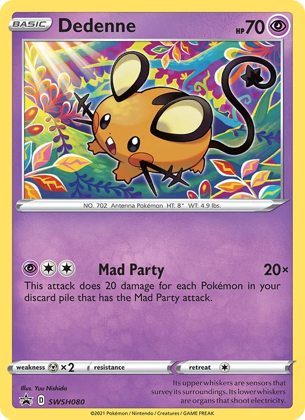 Dedenne — SWSH Black Star Promos SWSH080/307