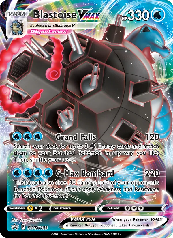 Blastoise VMAX — SWSH Black Star Promos SWSH103/307