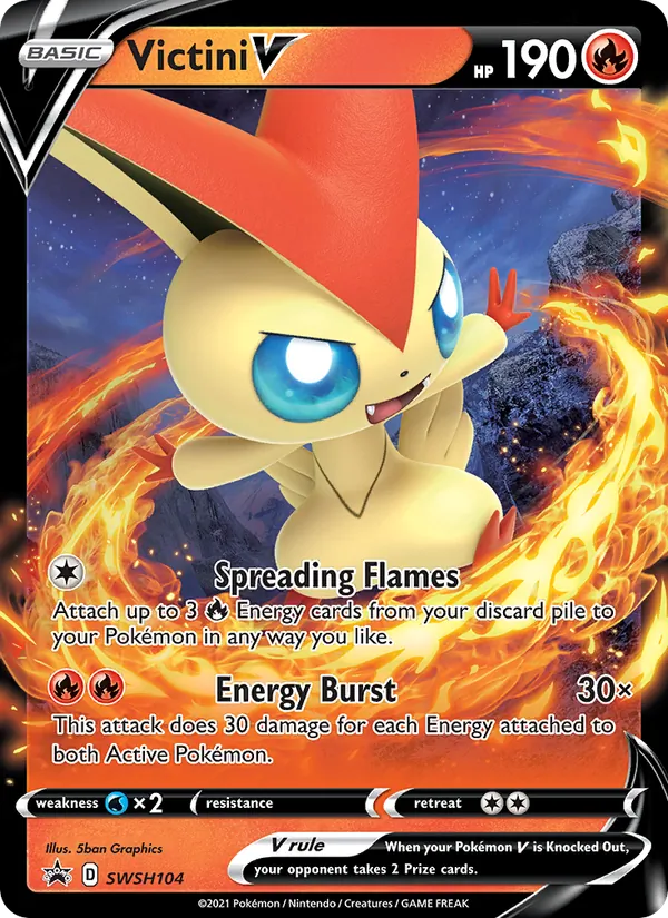 Victini V — SWSH Black Star Promos SWSH104/307