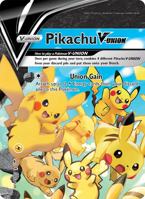 Pikachu V-UNION — SWSH Black Star Promos SWSH139/307