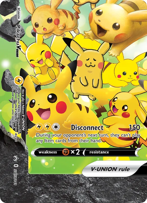 Pikachu V-UNION — Promo SWSH SWSH141/307