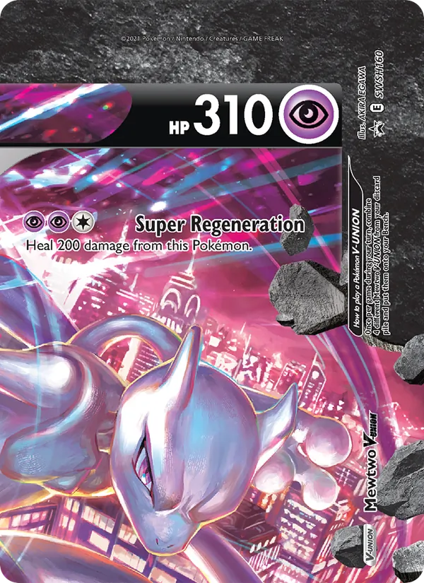 Mewtwo V-UNION — SWSH Black Star Promos SWSH160/307