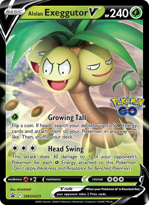 Alolan Exeggutor V — SWSH Black Star Promos SWSH225/307