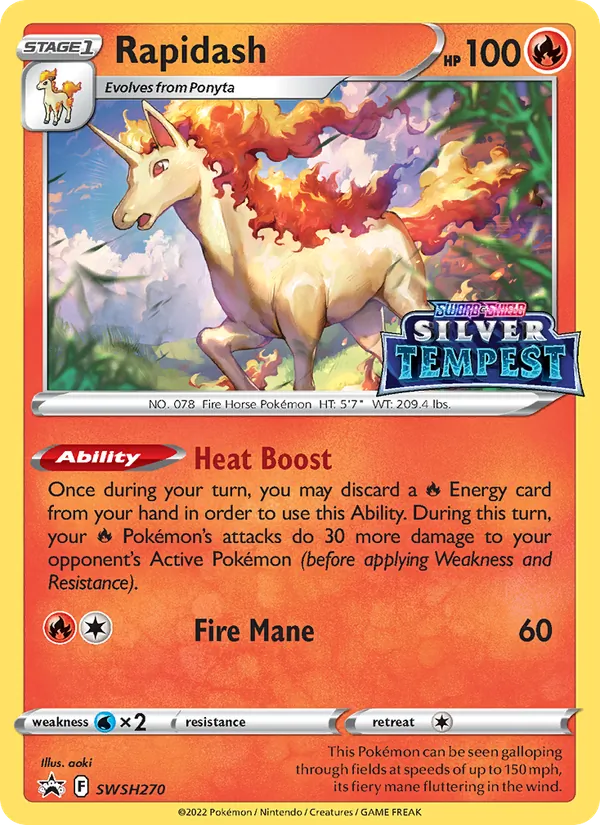 Rapidash — SWSH Black Star Promos SWSH270/307