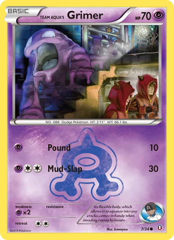 Team Aqua's Grimer — Double Crisis 7/34
