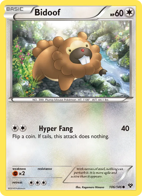 Bidoof — XY 106/146