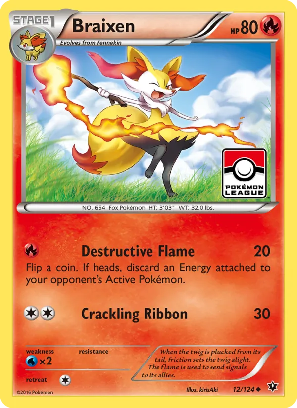 Braixen — Fates Collide 12/124