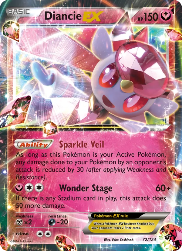 Diancie EX — Fates Collide 72/124