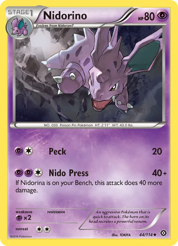 Nidorino — Steam Siege 44/114