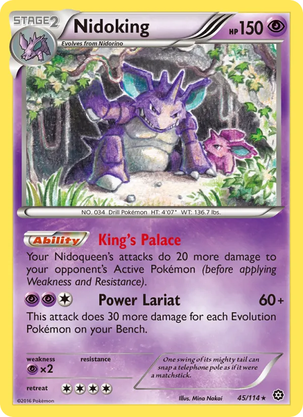 Nidoking — Offensive Vapeur 45/114