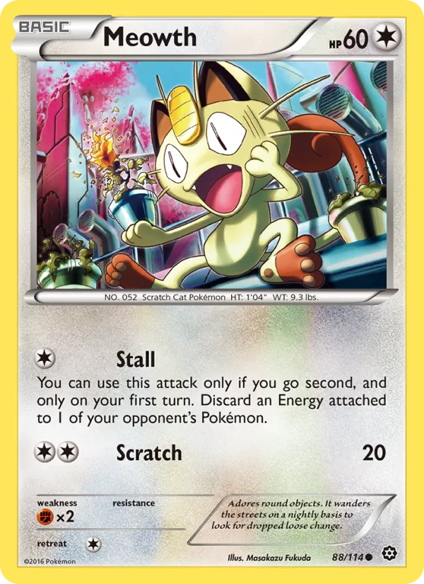 Meowth — Steam Siege 88/114