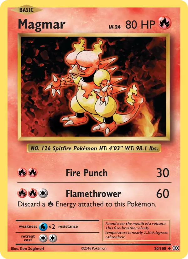Magmar — Évolutions 20/108