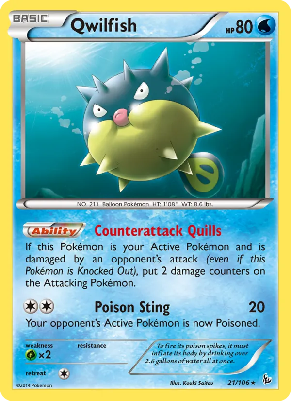 Qwilfish — Flashfire 21/106