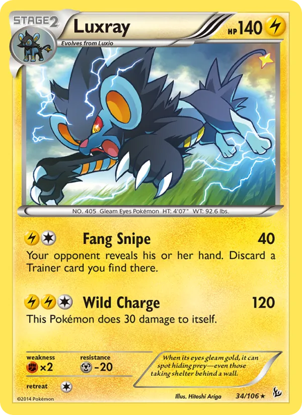 Luxray — Flashfire 34/106