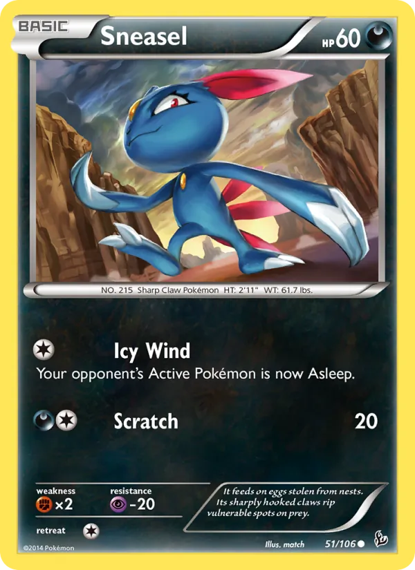 Sneasel — Flashfire 51/106