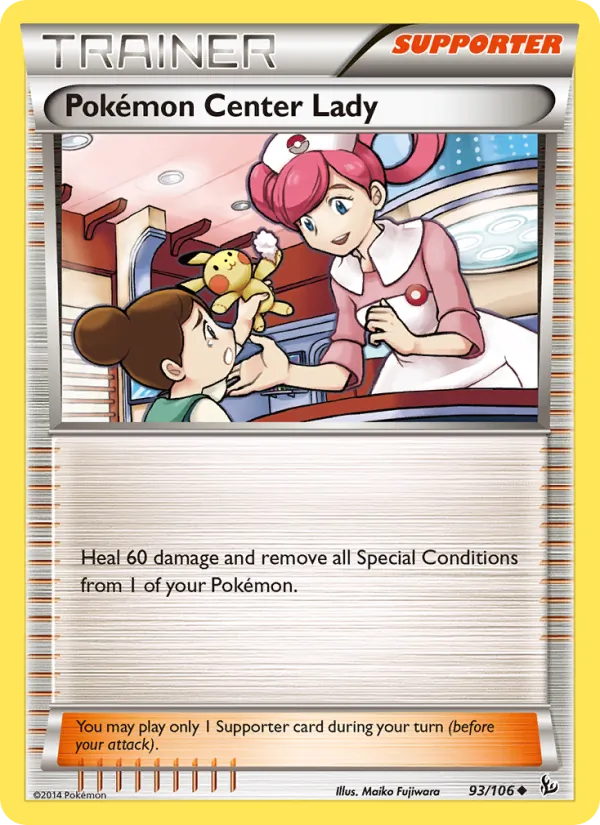 Pokémon Center Lady — Flashfire 93/106