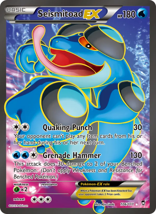 Seismitoad EX — Furious Fists 106/111