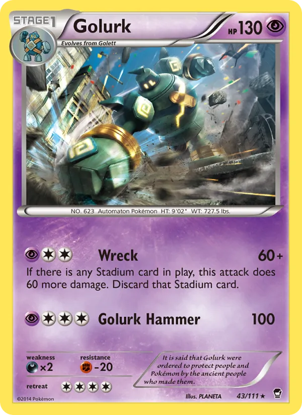 Golurk — Furious Fists 43/111