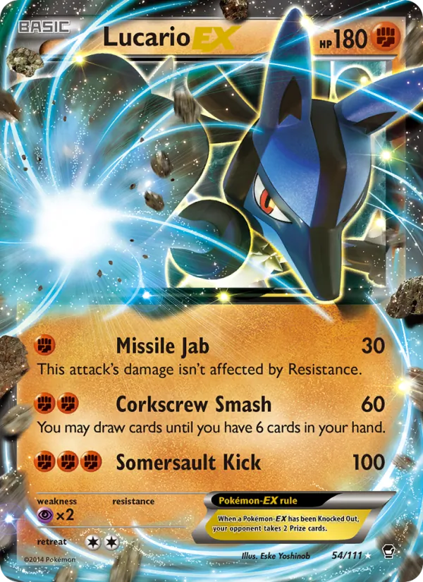 Lucario EX — Poings Furieux 54/111
