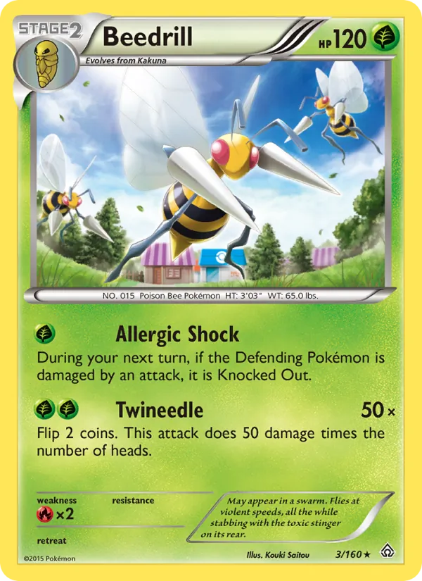 Beedrill — Primal Clash 3/160