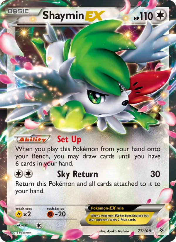 Shaymin EX — Roaring Skies 77/108