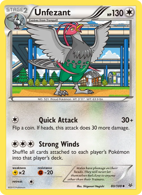 Unfezant — Roaring Skies 80/108
