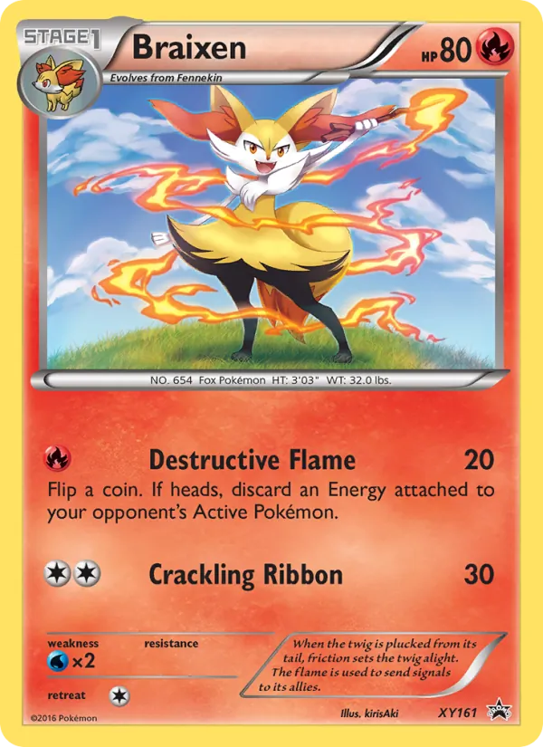 Braixen — XY Black Star Promos XY161/211