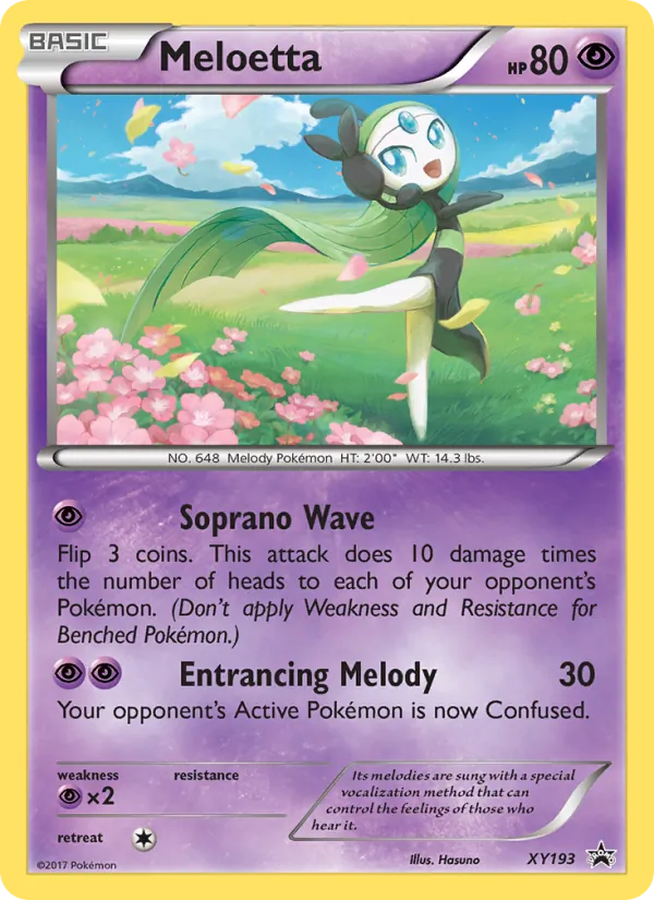 Meloetta — XY Black Star Promos XY193/211
