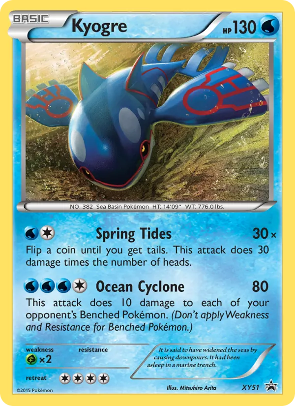 Kyogre — XY Black Star Promos XY51/211