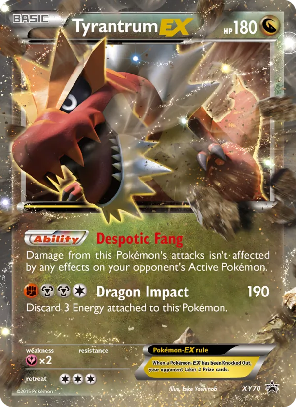 Tyrantrum EX — XY Black Star Promos XY70/211