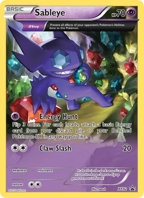 Sableye — XY Black Star Promos XY92/211