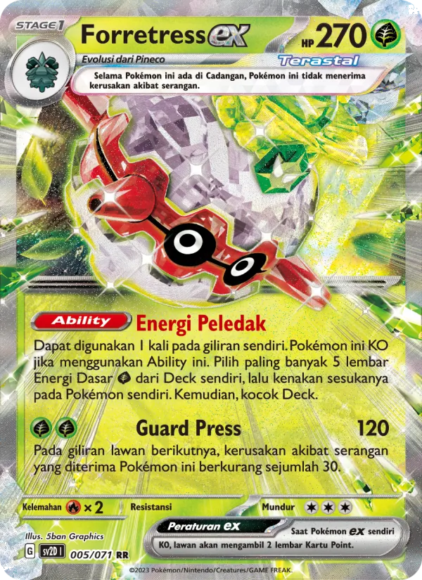 Forretress ex — Letusan Tanah 005/71