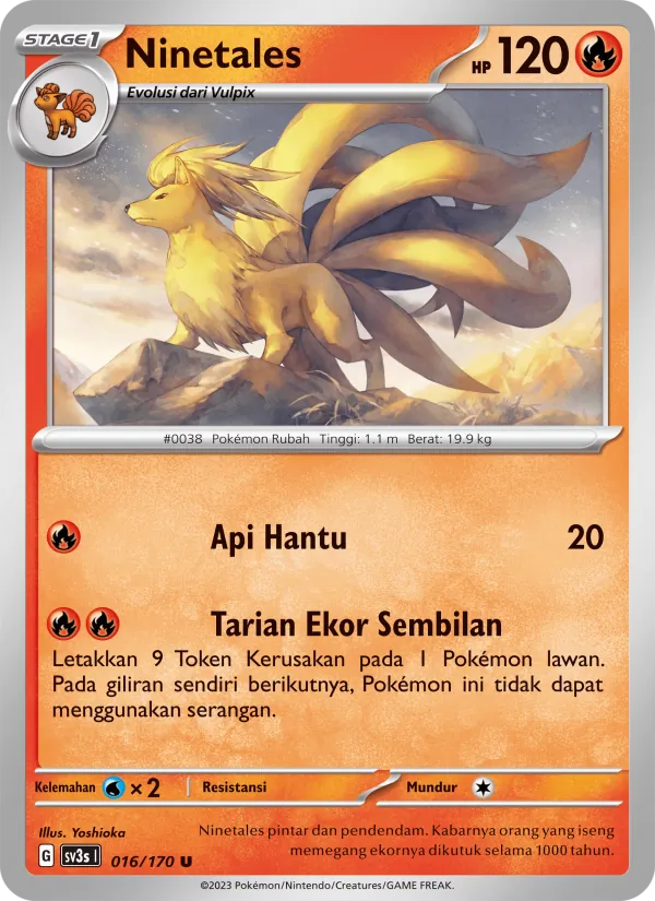 Ninetales — Kilau Hitam 016/170