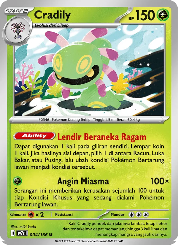 Cradily — Bimbingan Rasi 004/166
