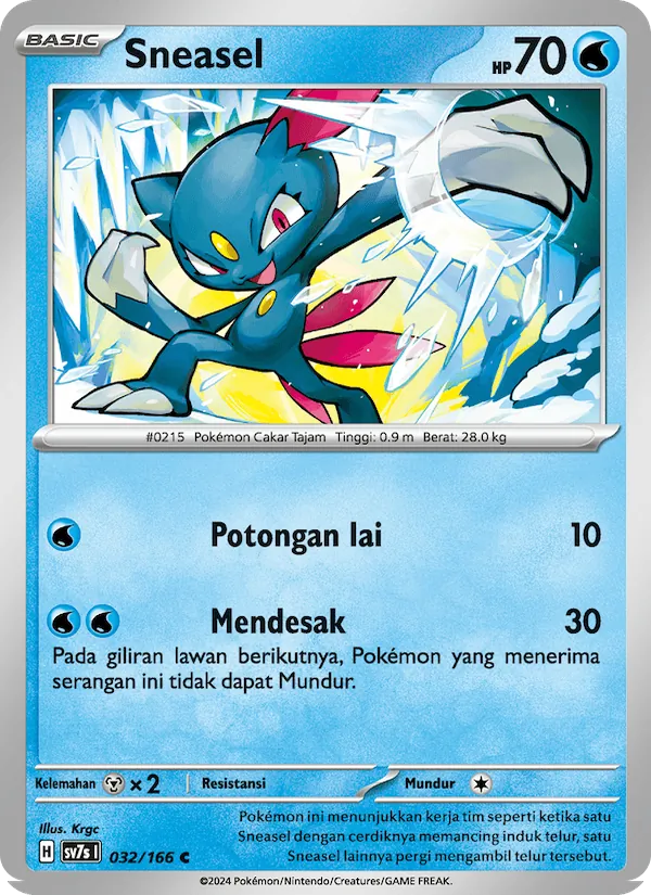 Sneasel — Bimbingan Rasi 032/166